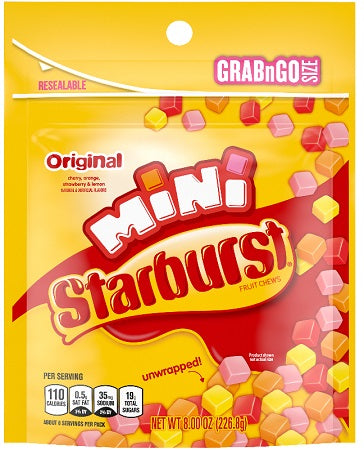 STARBURST MINIS POUCH-8OZ Candy Convenience and Grocery Wholesale Distributor in Montreal Quebec