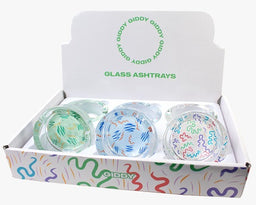 GIDDY GLASS ASHTRAY GIDDY PATTERN Smoker Accessories Wholesale Distributor in Montreal Quebec