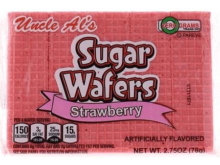 UNCLE AL'S SUGAR WAFERS STRAWBERRY Convenience and Grocery Snacks Wholesale Distributor in Montreal Quebec