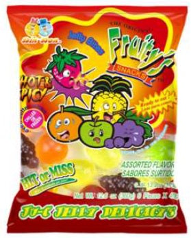 DIN DON FRUITY'S JU-C HOT & SPICY Candy Convenience and Grocery Wholesale Distributor in Montreal Quebec
