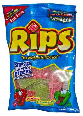 RIPS BITES  STRAW/GREEN APPLE -4OZ Candy Convenience and Grocery Wholesale Distributor in Montreal Quebec