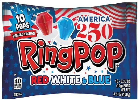 RING POP 10CT RED, WHITE & BLUE Convenience and Grocery Store Supplies Wholesale Distributor in Montreal Quebec