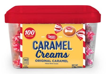 GOETZE'S CARAMEL CREAMS TUB Candy Convenience and Grocery Wholesale Distributor in Montreal Quebec
