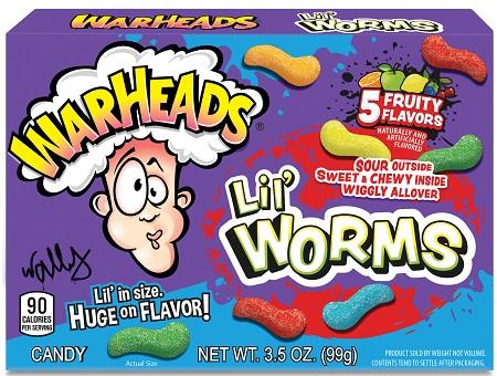 WARHEADS LIL' WORMS BOX 3.5OZ Candy Convenience and Grocery Wholesale Distributor in Montreal Quebec