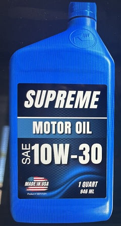 MOTOR OIL -SUPREME 10W30 Convenience and Grocery Store Supplies Wholesale Distributor in Montreal Quebec
