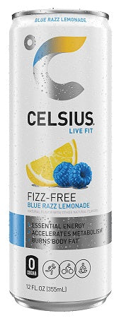 CELSIUS SPARKLING - BLUE RAZZ LEMONADE Beverage Soda and Juice  Wholesale Distributor in Montreal Quebec