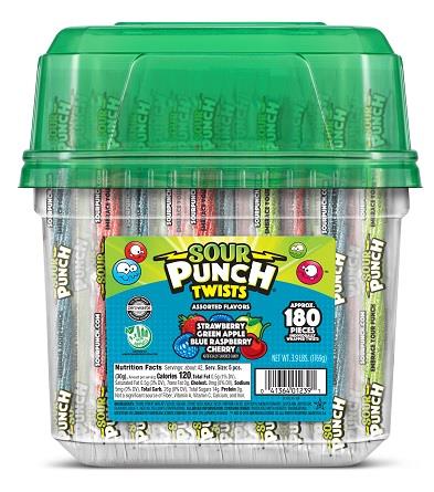 SOUR PUNCH TWISTS .25*JAR ASST Candy Convenience and Grocery Wholesale Distributor in Montreal Quebec