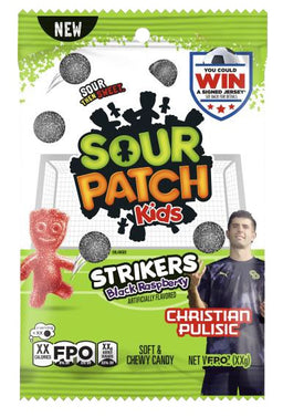 Sour Patch Strikers black raspberry candy bag, 8 oz