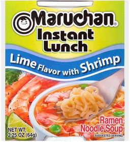 MARUCHAN -CUP LIME WITH SHRIMP Ramen Noodles Wholesale Distributor in Montreal Quebec
