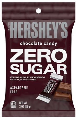 HERSHEY'S MILK ZERO SUGAR 3OZ PEG Convenience and Grocery Store Supplies Wholesale Distributor in Montreal Quebec