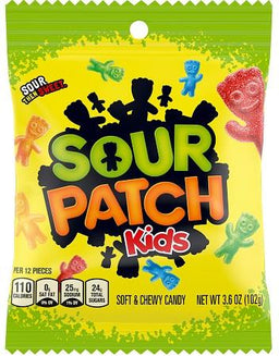 SOUR PATCH 3.6OZ PEG KIDS Candy Convenience and Grocery Wholesale Distributor in Montreal Quebec