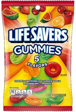 LIFESAVERS GUMMIES 7OZ 5 FLAVORS Candy Convenience and Grocery Wholesale Distributor in Montreal Quebec