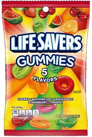 LIFESAVERS GUMMIES 7OZ 5 FLAVORS Candy Convenience and Grocery Wholesale Distributor in Montreal Quebec