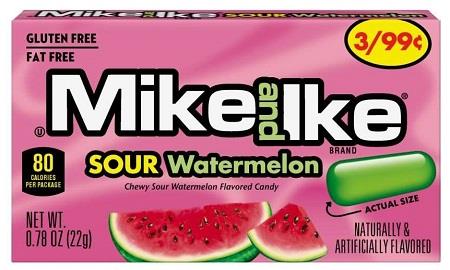 MIKE&IKE 3/.99 SOUR WATERMELON Candy Convenience and Grocery Wholesale Distributor in Montreal Quebec