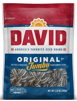 DAVID JUMBO ORIGINAL SEEDS Convenience and Grocery Snacks Wholesale Distributor in Montreal Quebec