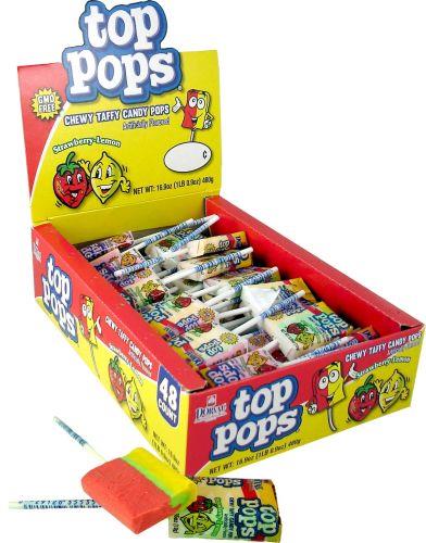 TOP POPS STRAWBERRY LEMON.25 Candy Convenience and Grocery Wholesale Distributor in Montreal Quebec