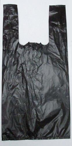 SHOPPING BAG *SMALL-BLACK*-8X5X16-1/10 Convenience and Grocery Store Supplies Wholesale Distributor in Montreal Quebec