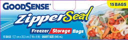 GOODSENSE QUART ZIPPER FRZ/STOR Household Products Wholesale Distributor in Montreal Quebec