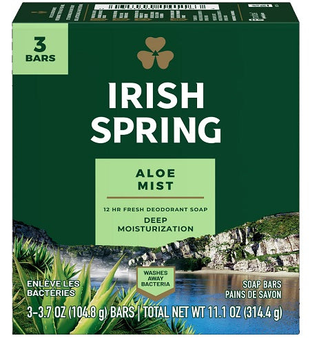 SOAP:IRISH SPRING ALOE 3PKPersonal Care Products Wholesale Distributor in Montreal Quebec