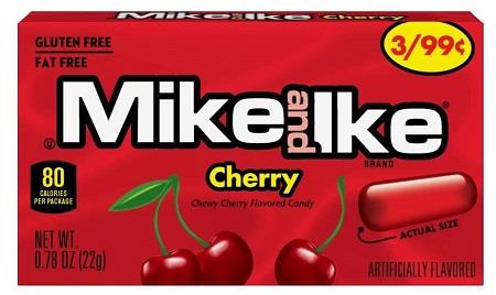 MIKE&IKE 3/.99 CHERRY Candy Convenience and Grocery Wholesale Distributor in Montreal Quebec
