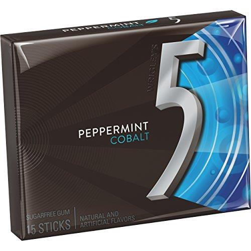 5 PTY PK COBALT*BLUE PEPPERMINT Chewing Gum Convenience and Grocery Wholesale Distributor in Montreal Quebec
