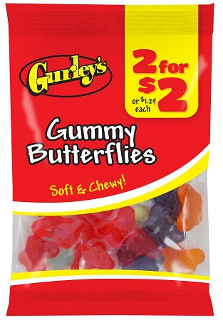 GURLEY'S 2/$2 GUMMY BUTTERFLIES Candy Convenience and Grocery Wholesale Distributor in Montreal Quebec