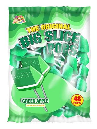 BIG SLICE POPS GREEN APPLE Candy Convenience and Grocery Wholesale Distributor in Montreal Quebec