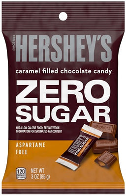 HERSHEY'S CARAMEL ZERO SUGAR 3OZ PEG Convenience and Grocery Store Supplies Wholesale Distributor in Montreal Quebec