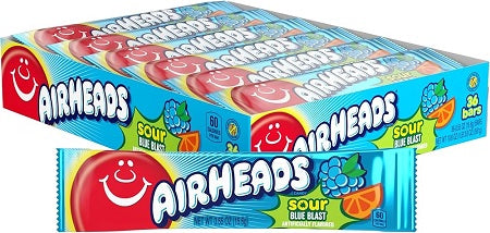 AIRHEAD SOUR BLUE BLAST (.35) Candy Convenience and Grocery Wholesale Distributor in Montreal Quebec