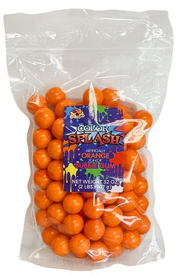 COLOR SPLASH GUMBALLS ORANGE Chewing Gum Convenience and Grocery Wholesale Distributor in Montreal Quebec