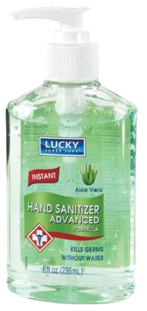 LUCKY HAND SANITIZER ALOE VERA - 8OZ Convenience and Grocery Store Supplies Wholesale Distributor in Montreal Quebec
