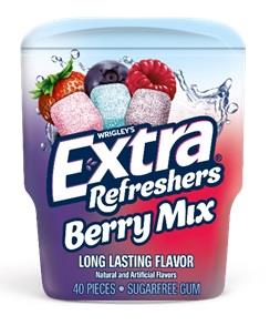 EXTRA (REFRESHERS) BERRY MIX Chewing Gum Convenience and Grocery Wholesale Distributor in Montreal Quebec