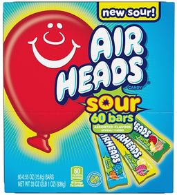 AIRHEADS SOUR GRAVITY FEED 60CT Candy Convenience and Grocery Wholesale Distributor in Montreal Quebec