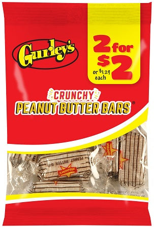 GURLEY'S 2/$2 PEANUT BUTTER BARS Candy Convenience and Grocery Wholesale Distributor in Montreal Quebec