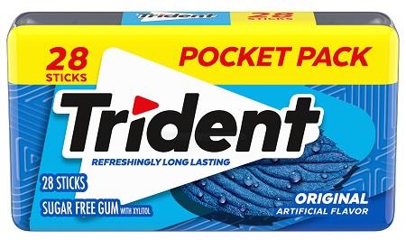TRIDENT (28 STICK) ORIGINAL Chewing Gum Convenience and Grocery Wholesale Distributor in Montreal Quebec