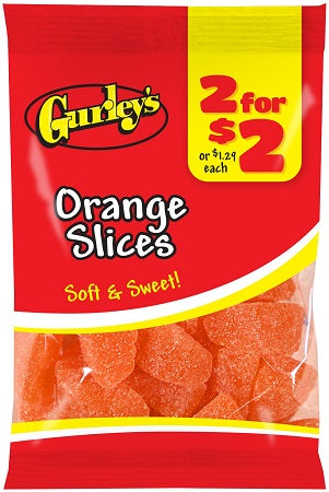 GURLEY'S 2/$2 ORANGE SLICES Candy Convenience and Grocery Wholesale Distributor in Montreal Quebec