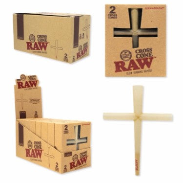 RAW CROSS CONE 2PK Convenience and Grocery Store Supplies Wholesale Distributor in Montreal Quebec