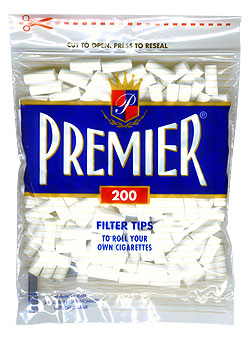 PREMIER FILTER TIPS 18MM (200CT) Smoker Accessories Wholesale Distributor in Montreal Quebec