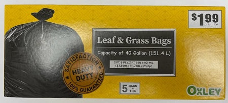 OXLEY HEAVY DUTY 40GAL LEAF&GRASS BAG Household Products Wholesale Distributor in Montreal Quebec