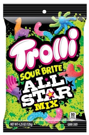 TROLLI SOUR BRITE ALL STAR MIX Candy Convenience and Grocery Wholesale Distributor in Montreal Quebec