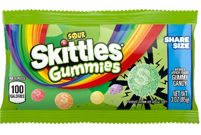 SKITTLES GUMMIES SOUR (KING) Candy Convenience and Grocery Wholesale Distributor in Montreal Quebec