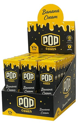 POP CONES 1 1/4 BANANA CREAM Smoker Accessories Wholesale Distributor in Montreal Quebec