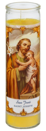 CANDLE RELIG. ST.JOSEPH-YELLOW Household Products Wholesale Distributor in Montreal Quebec