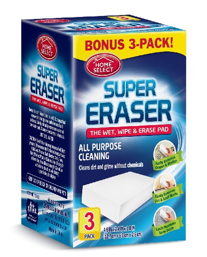 HOME SEL. SUPER ERASER 3PK Convenience and Grocery Store Supplies Wholesale Distributor in Montreal Quebec