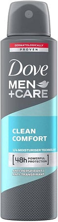 DOVE MEN+CARE DEOD.SPRAY CLEAN COMFORT FRESHPersonal Care Products Wholesale Distributor in Montreal Quebec