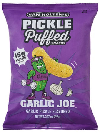 Van Holten's Pickle Puffs Garlic Joe 3.17 oz bag