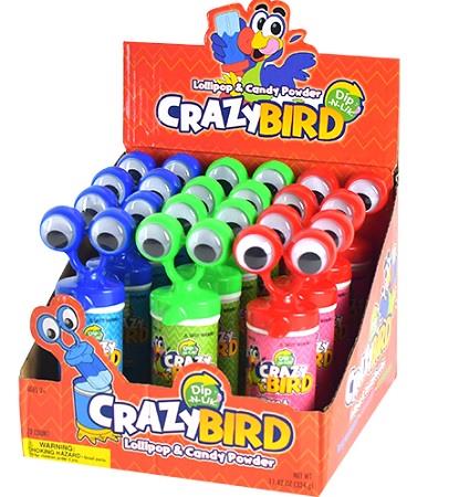 CRAZY BIRD CANDY DIP-N-LIK Novelty Candy Convenience and Grocery Wholesale Distributor in Montreal Quebec