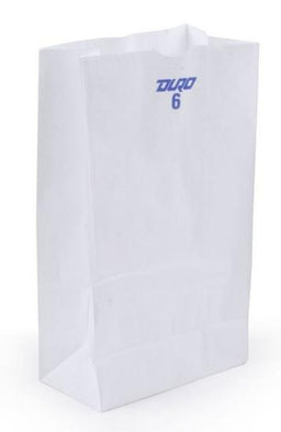PAPER BAGS (WHITE) #6 Convenience and Grocery Store Supplies Wholesale Distributor in Montreal Quebec