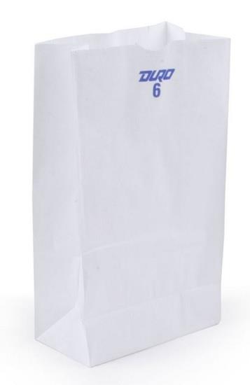 PAPER BAGS (WHITE) #6 Convenience and Grocery Store Supplies Wholesale Distributor in Montreal Quebec