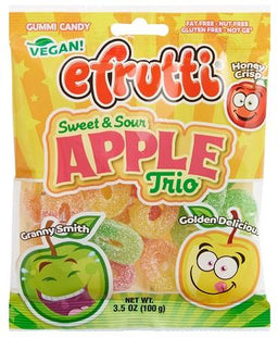 E.FRUTTI  SWEET & SOUR APPLE TRIO PEG Candy Convenience and Grocery Wholesale Distributor in Montreal Quebec